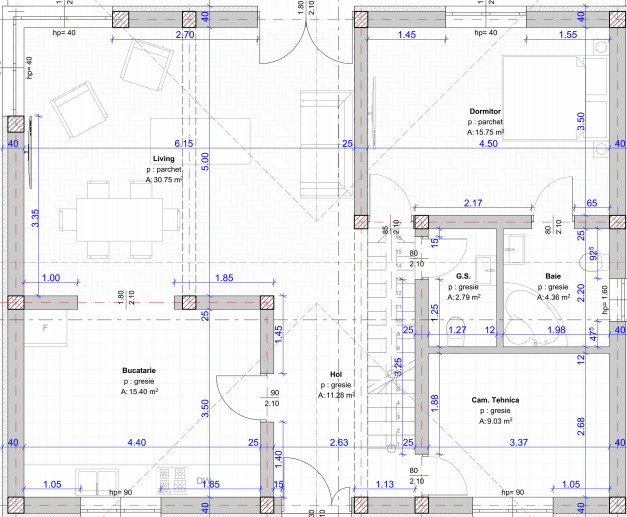 Casa Individuală - 180 mp utili - Predare la alb